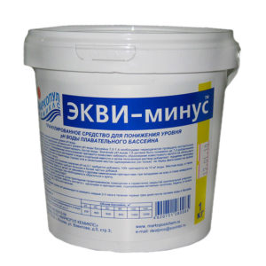 Средство для понижения уровня рН ЭКВИ-минус, 1 кг (ведро)